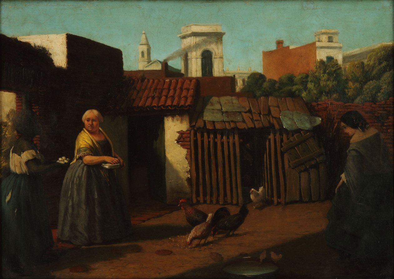 Cortile porteno nel 1850 da Prilidiano Pueyrredon