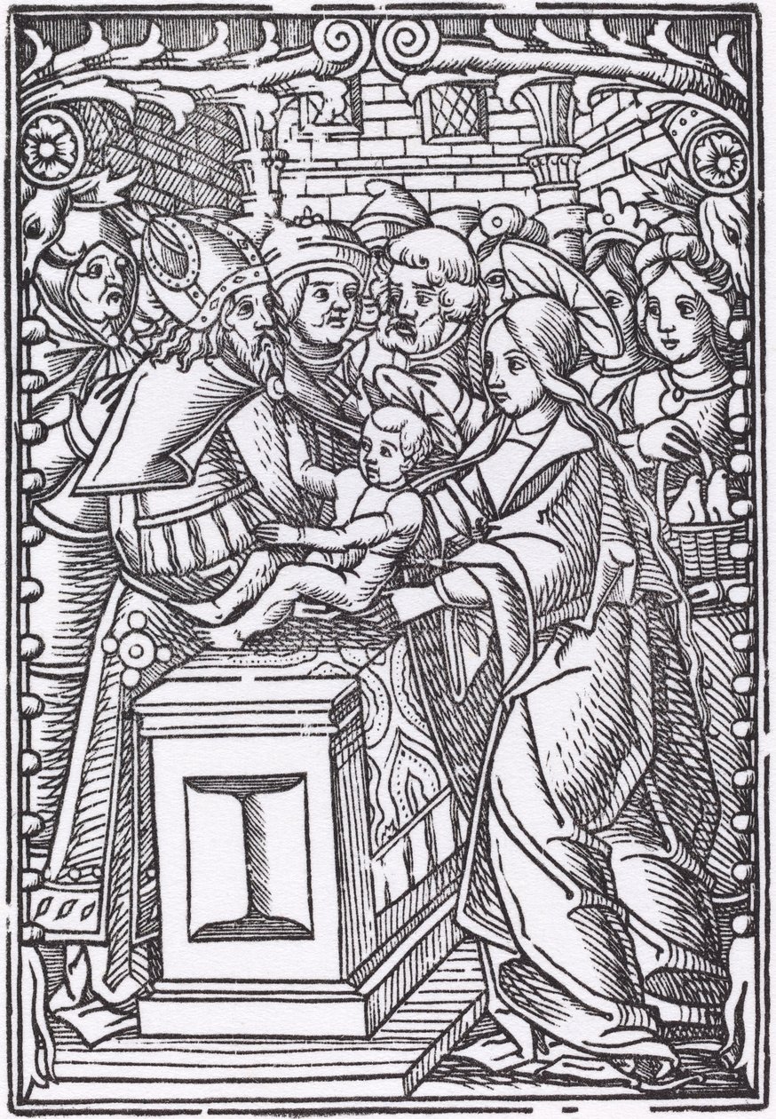 Presentazione al Tempio da Probably French 16th Century