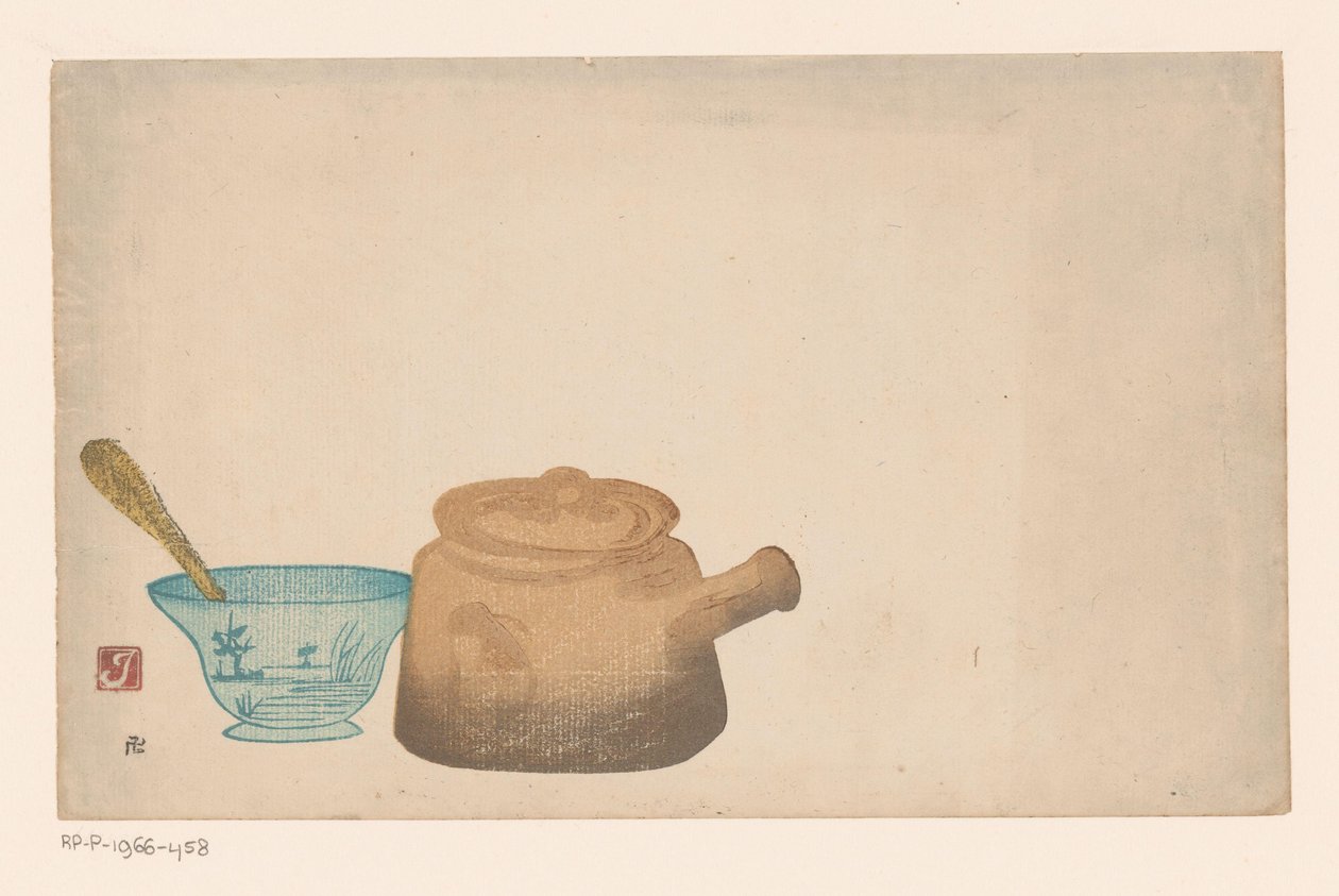 Natura morta con stoviglie giapponesi da Prosper Alphonse Isaac