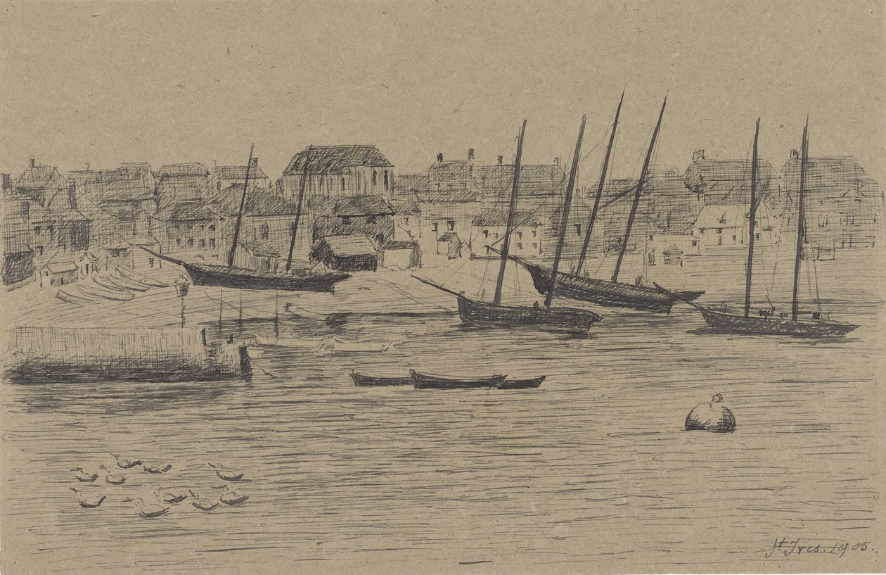 Villaggio di pescatori St. Ives da Prosper Alphonse Isaac