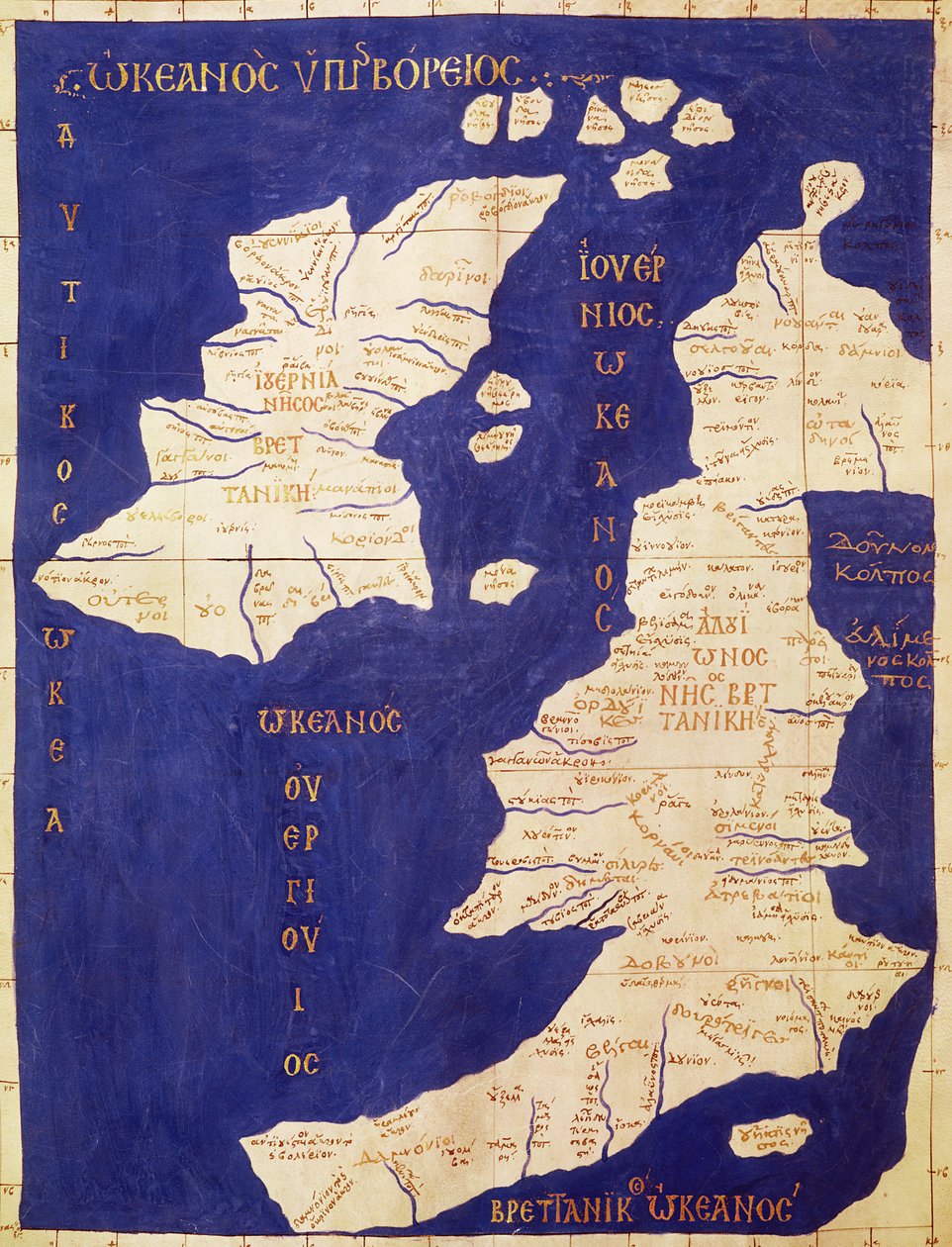 Mappa delle Isole Britanniche, da 