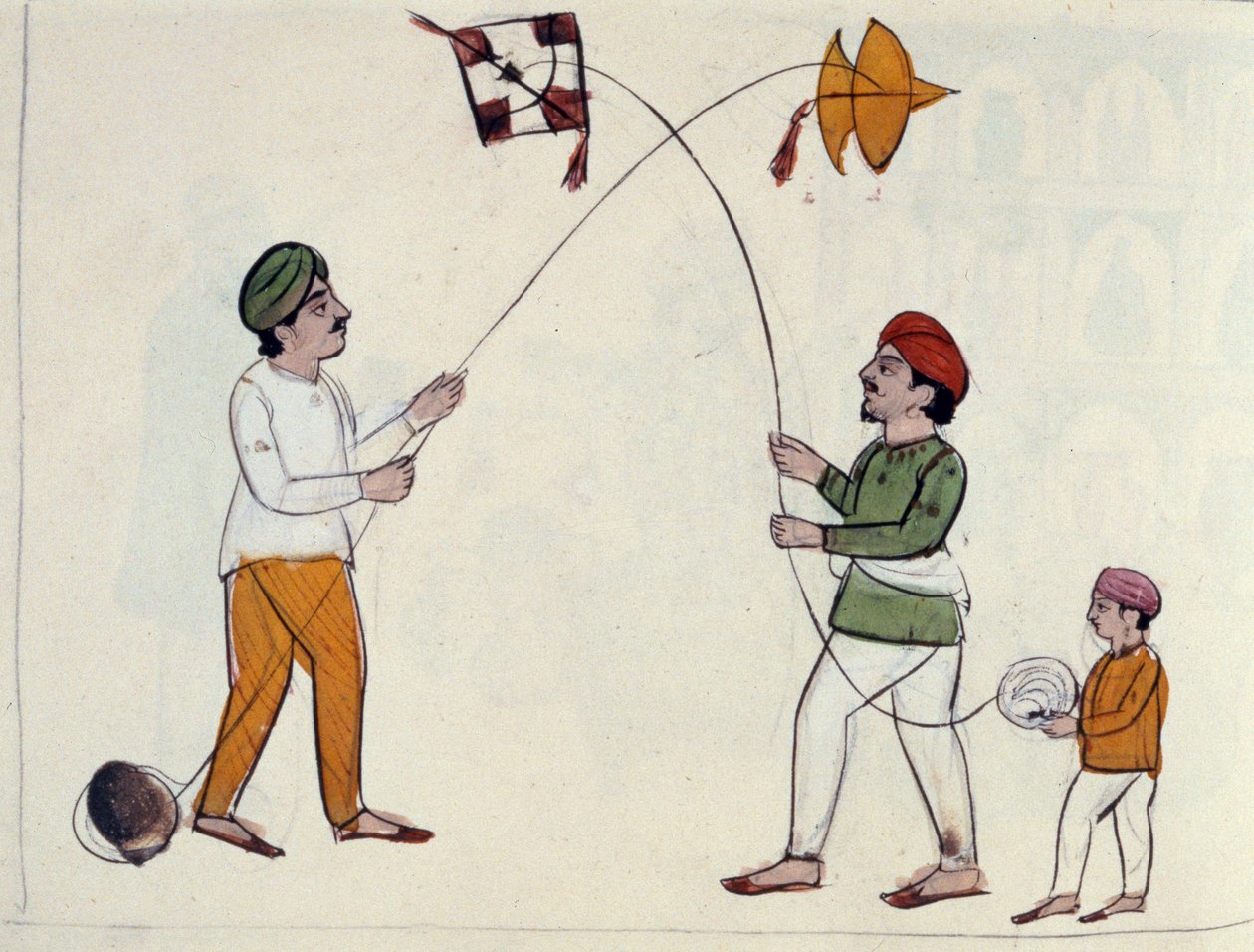 Aquiloni volanti, c.1890 da Punjabi School