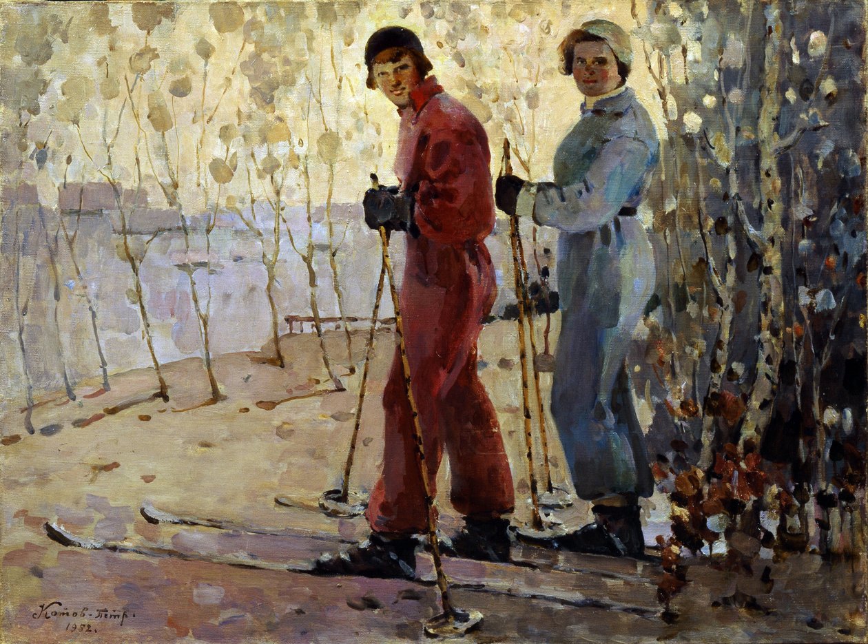 Gli sciatori da Pyotr Ivanovich Kotov