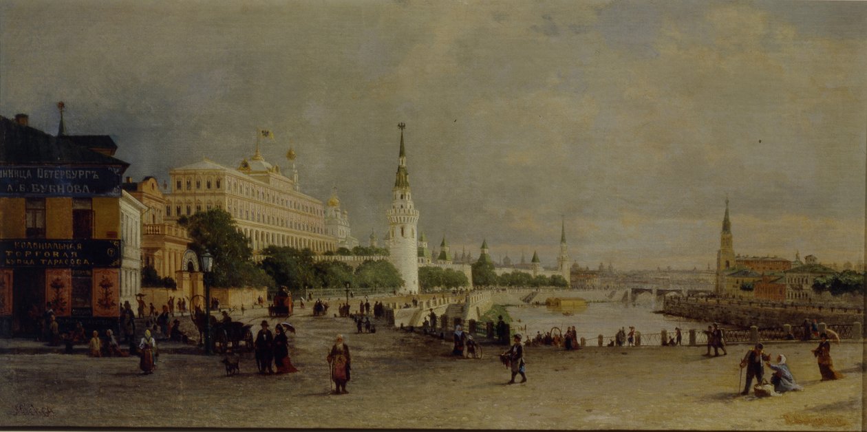 Ponte Bolshoy Kamenny a Mosca da Pjotr ​​​​Petrowitsch Wereschtschagin