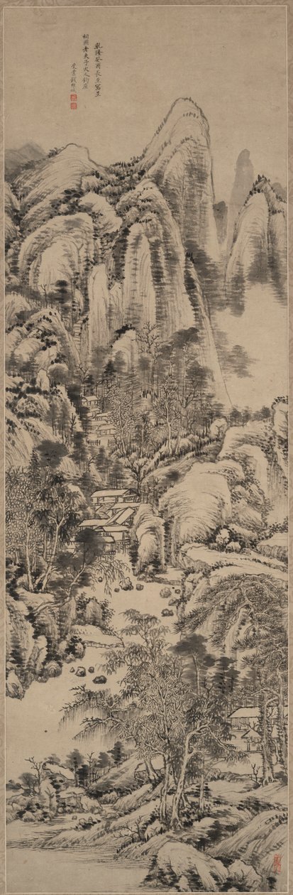 Paesaggio nello Stile di Huang Gongwang da Qian Weicheng