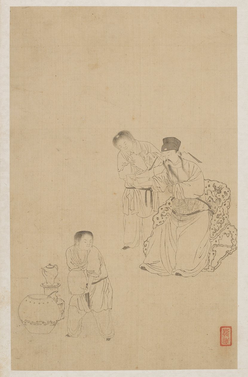 Figure da Qing Dynasty Chinese School