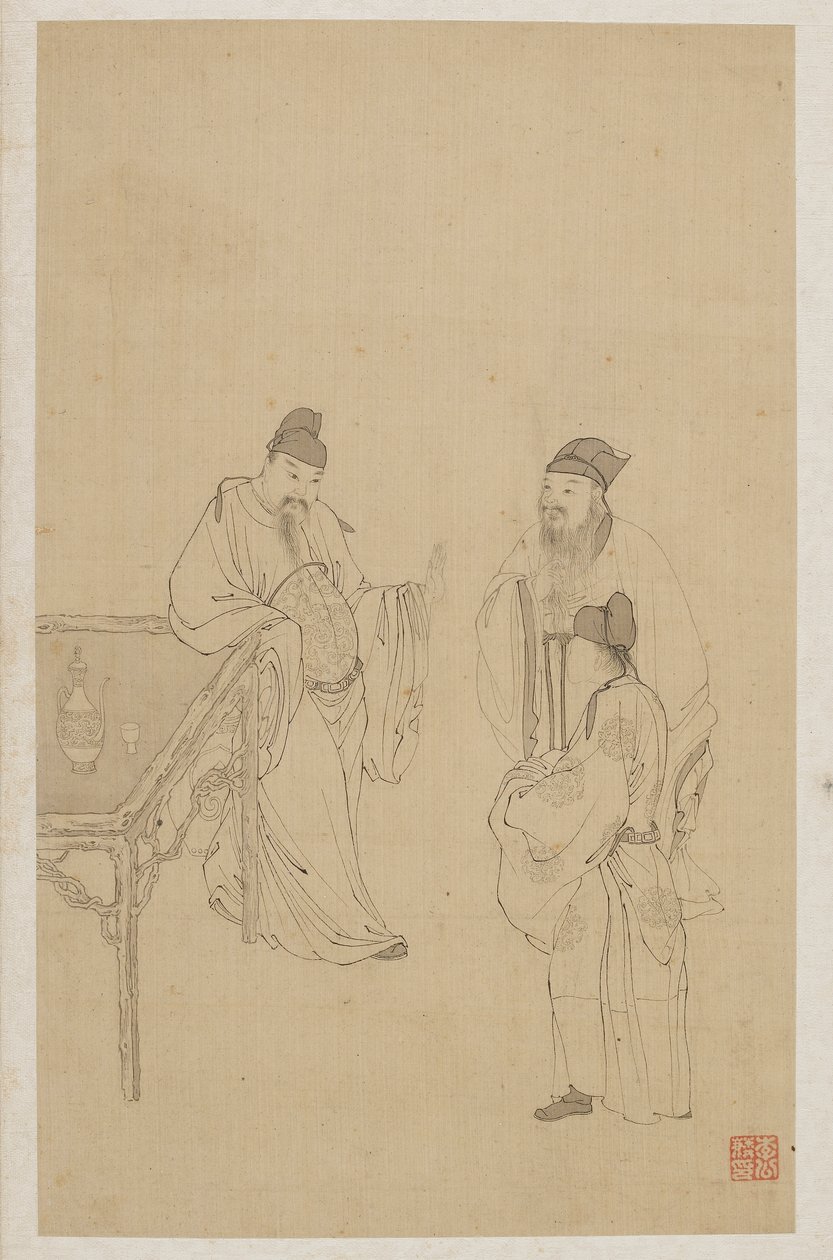 Figure da Qing Dynasty Chinese School