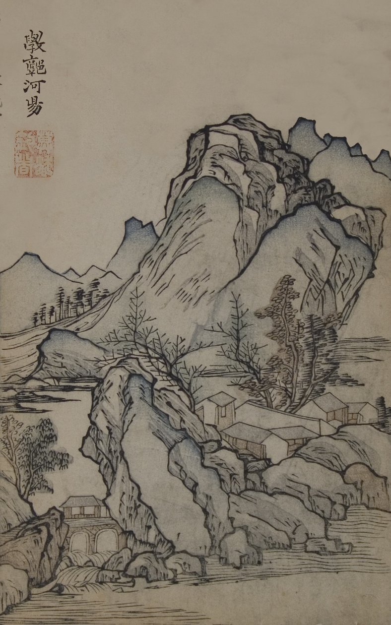 Una pagina dal Jie Zi Yuan da Qing Ji
