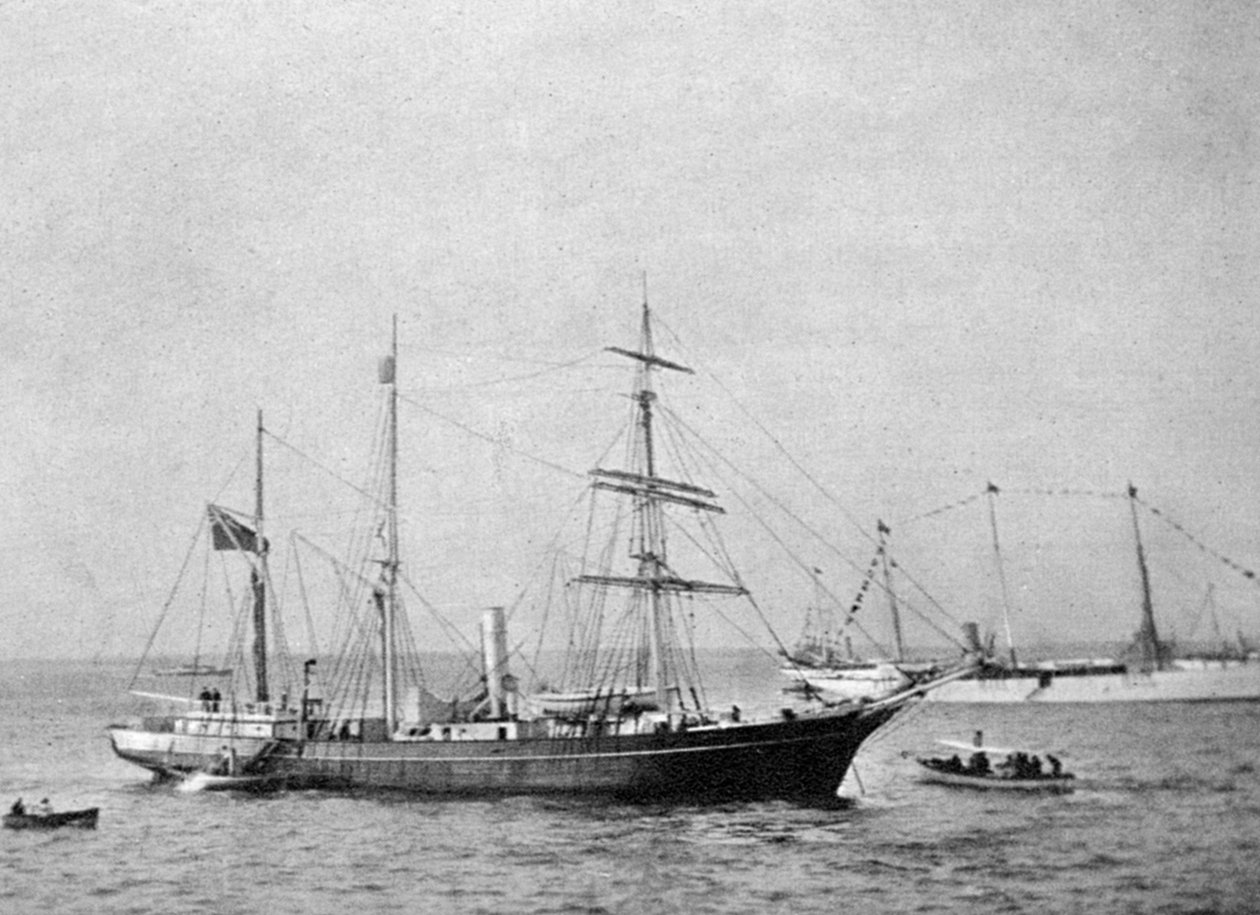 La nave di Ernest Shackleton HMS Nimrod, 1907-1908 da Queen Alexandra