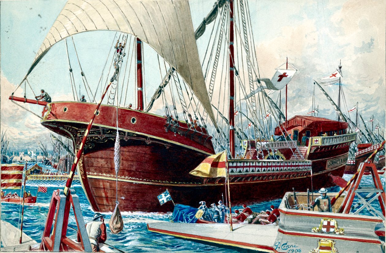 Una nave genovese (grande nave a vela) da Quinto Cenni