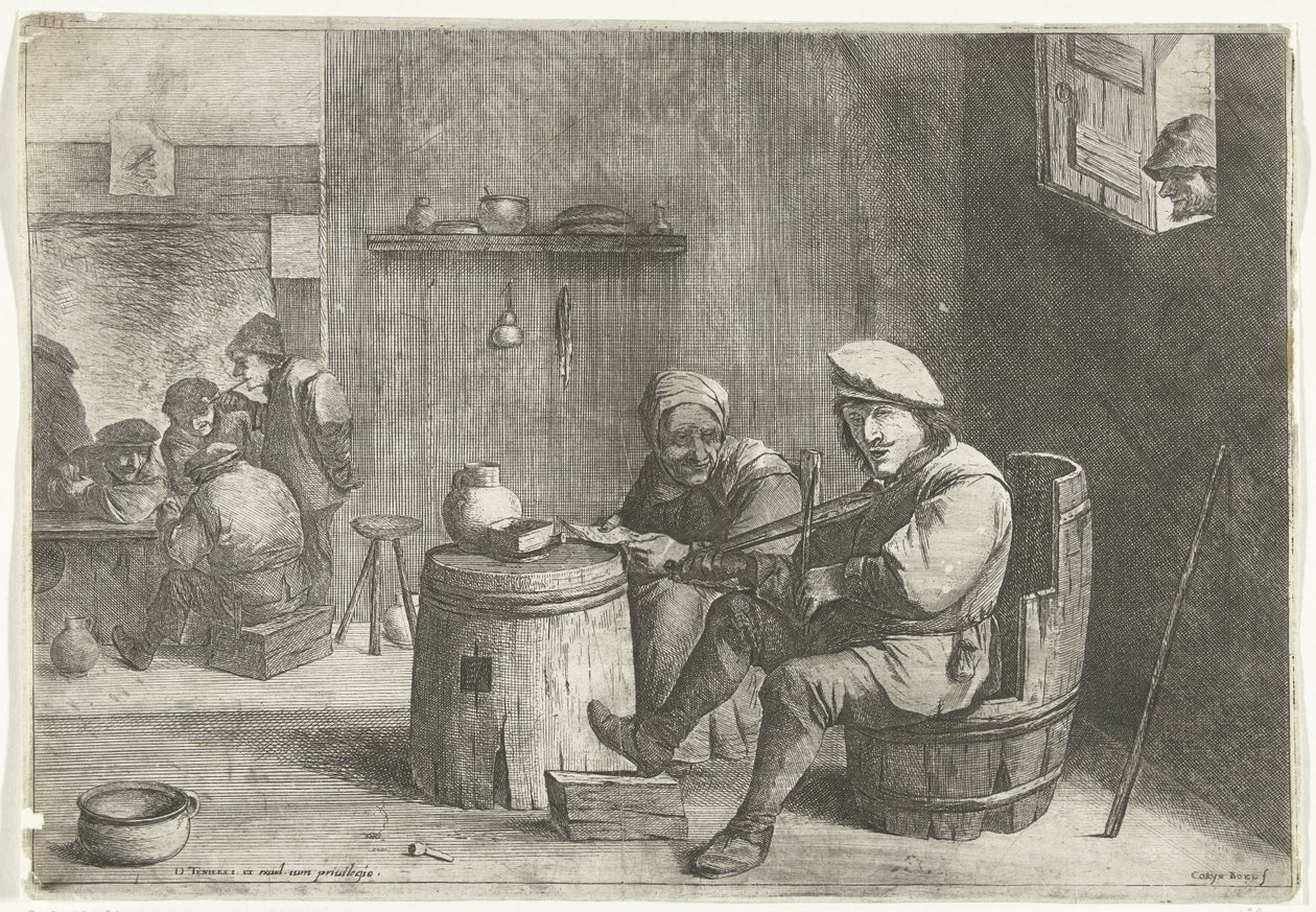 Violinista in una taverna da Quirin Boel