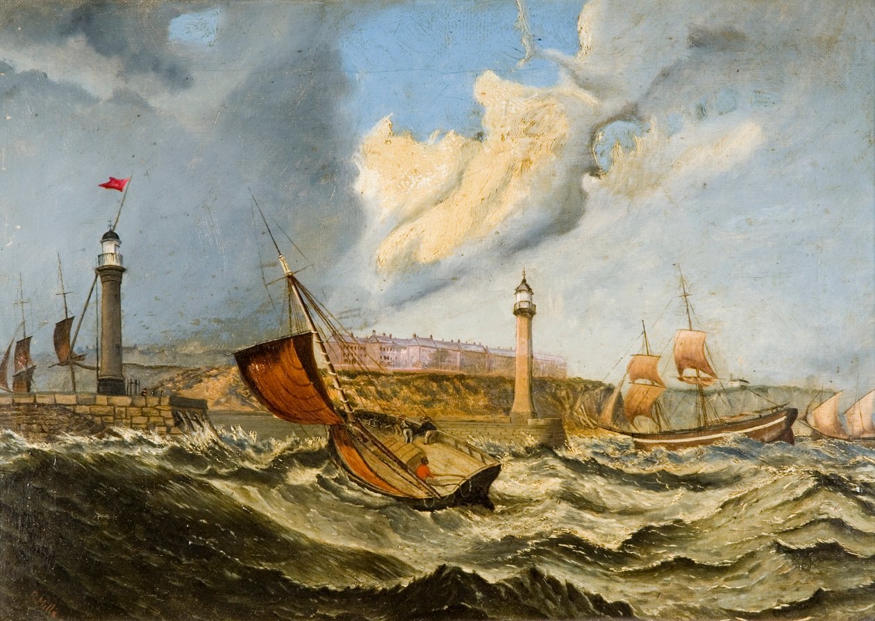 Al largo di Sunderland, 1871 da R. Mills