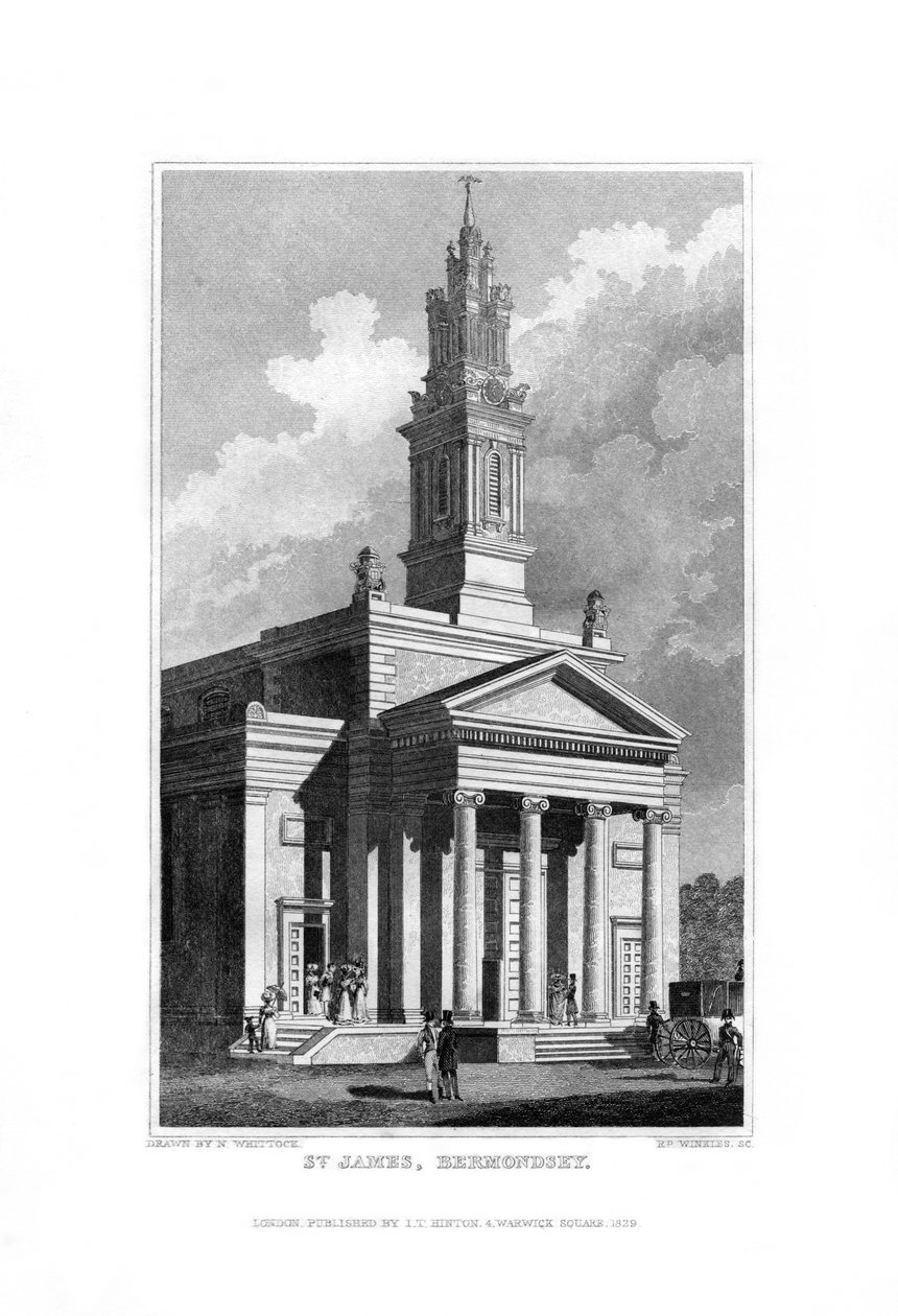 San Giacomo, Bermondsey, Surrey da R. Winkles