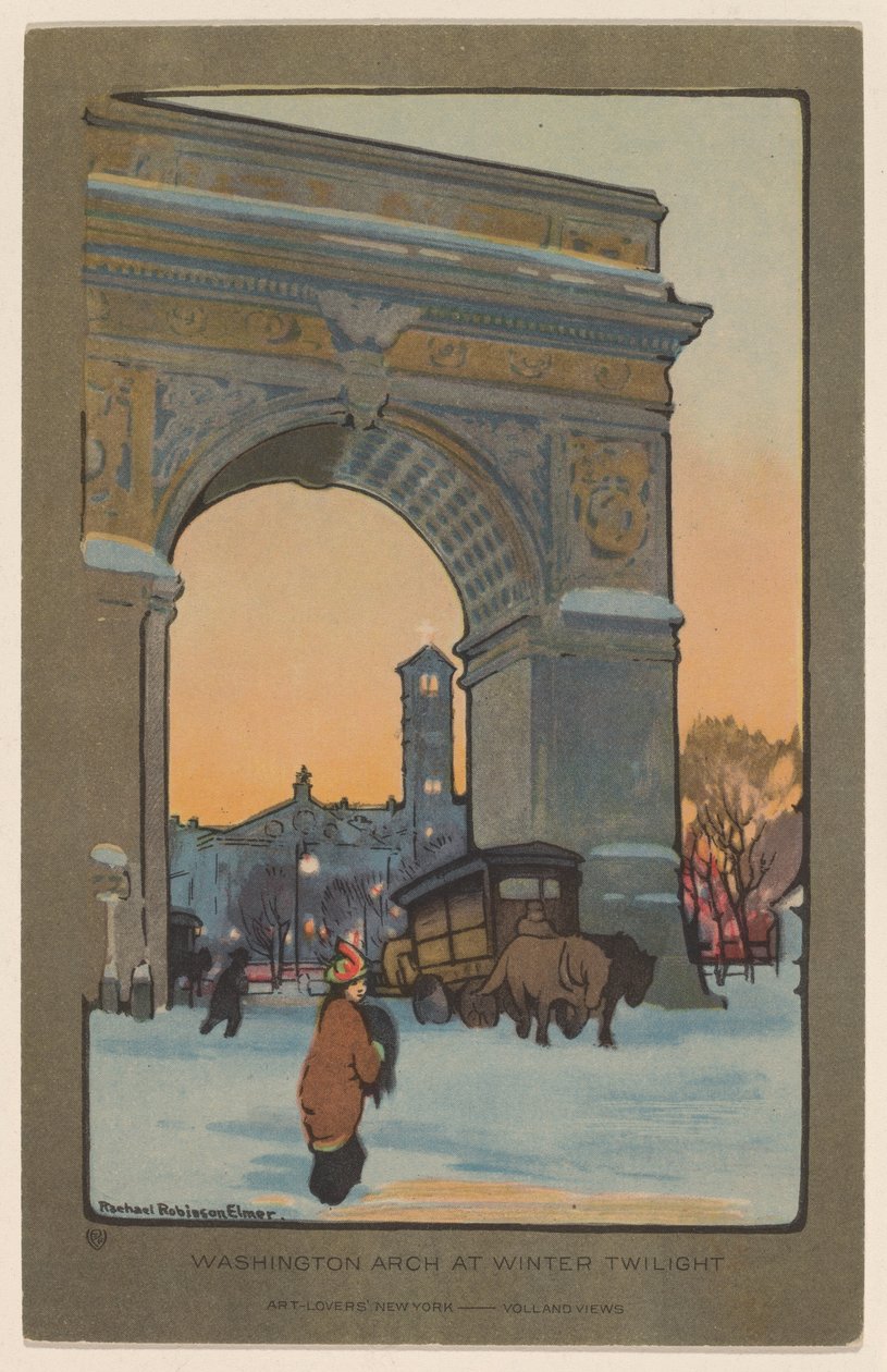 Arco di Washington al Crepuscolo Invernale da Rachael Robinson Elmer