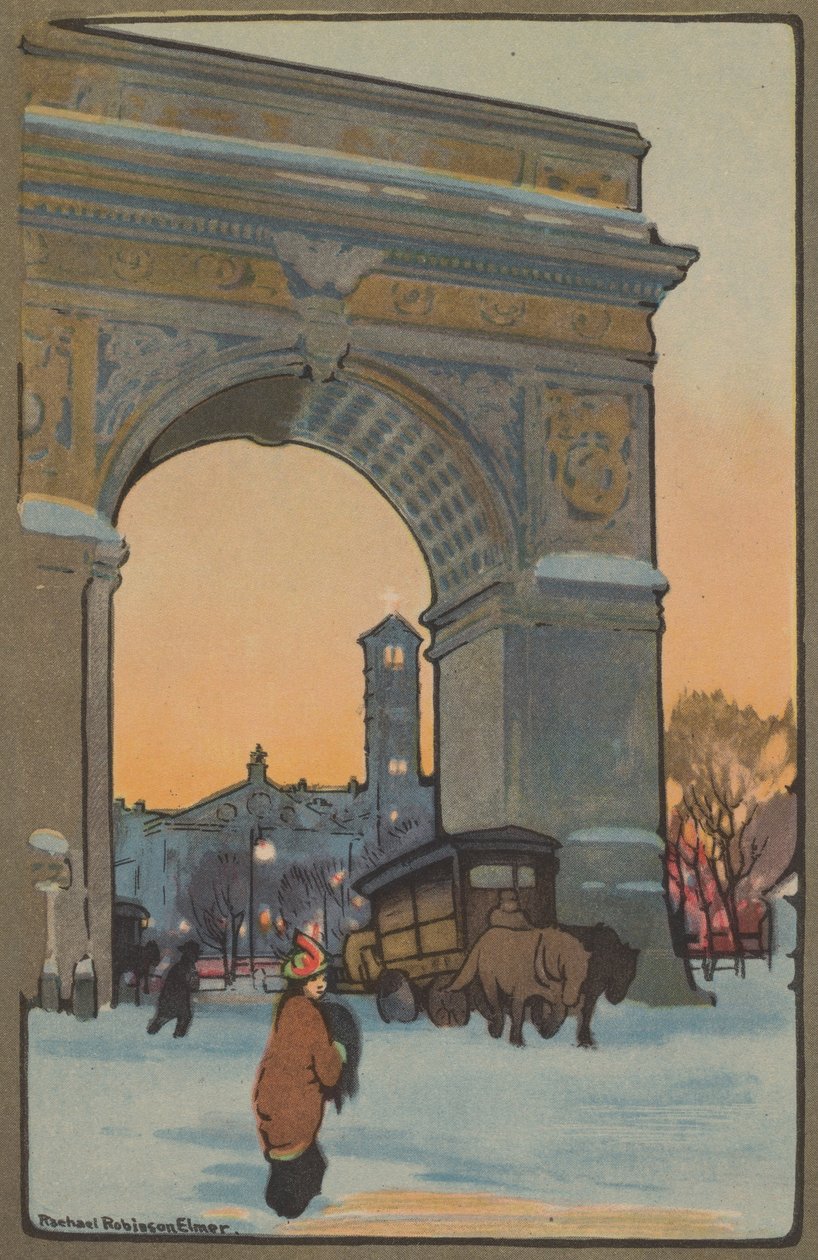 Arco di Washington al crepuscolo invernale da Rachael Robinson Elmer
