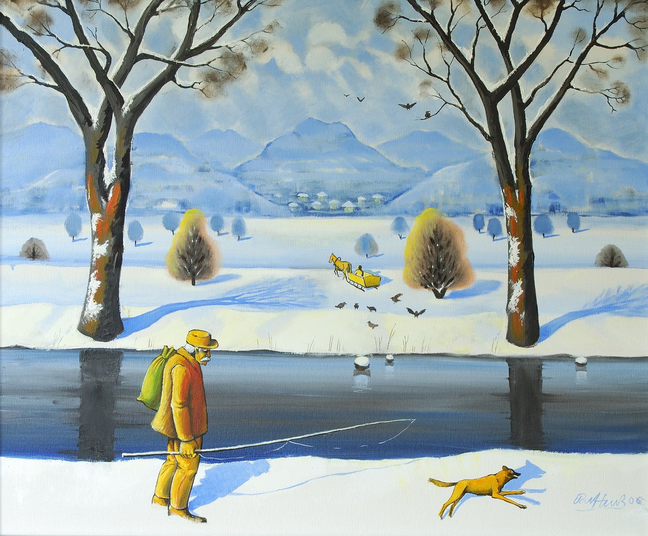 Passeggiata invernale, 2005 da Radi Nedelchev