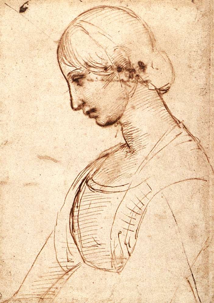 Figura a mezzo busto di una giovane donna da Raffaello Sanzio Raphael