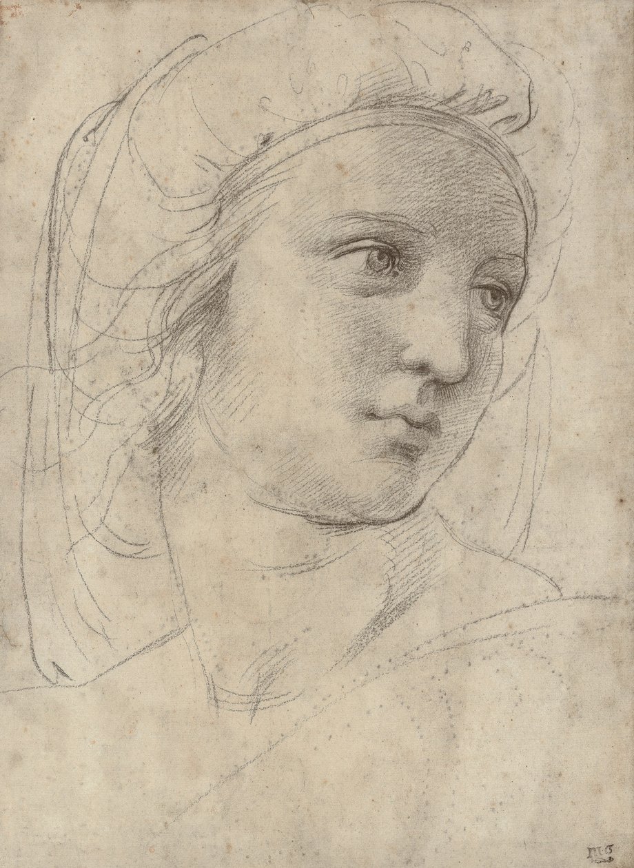 Testa di una musa da Raffaello Sanzio Raphael