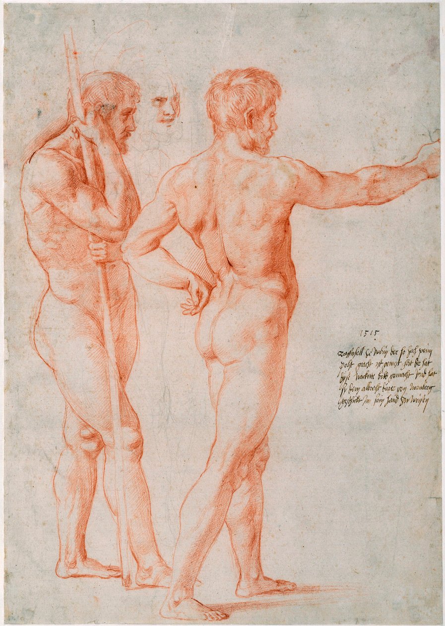 Due studi di nudi, 1515 da Raffaello Sanzio Raphael