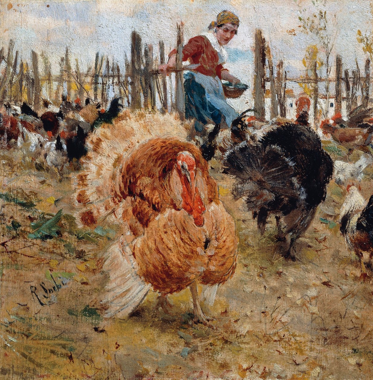 Pasto di tacchino da Raffaello Sorbi