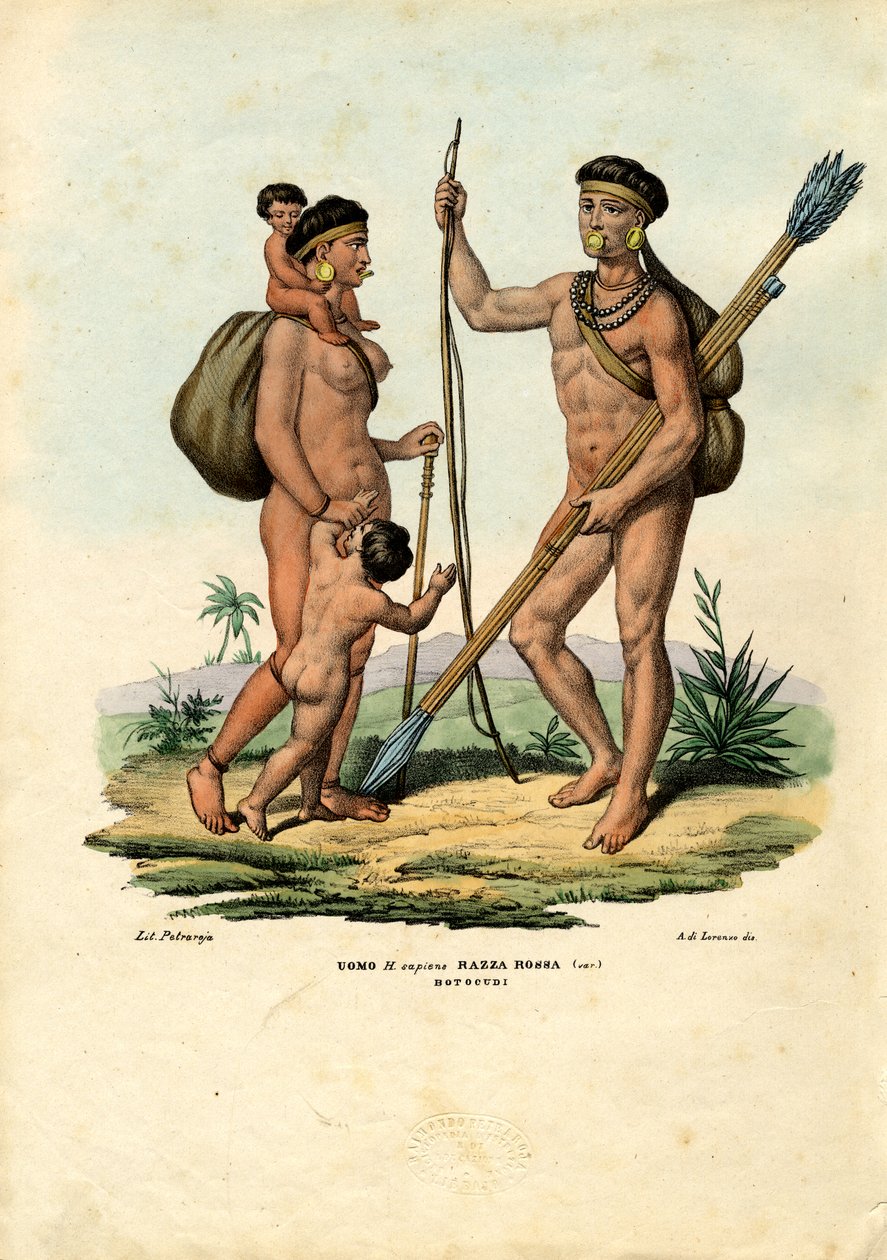 Indiani Botocudo, 1863-79 da Raimundo Petraroja