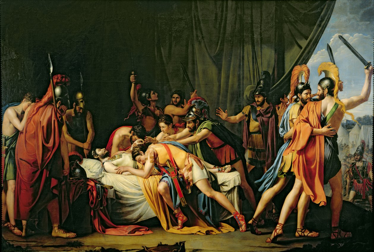 La morte del ribelle Viriato (d.139) da Raimundo de Madrazo y Garreta