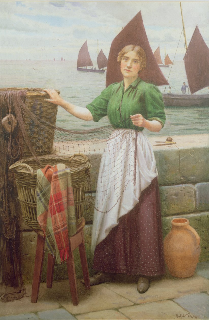 Ragazza che Ripara le Reti da Ralph Todd