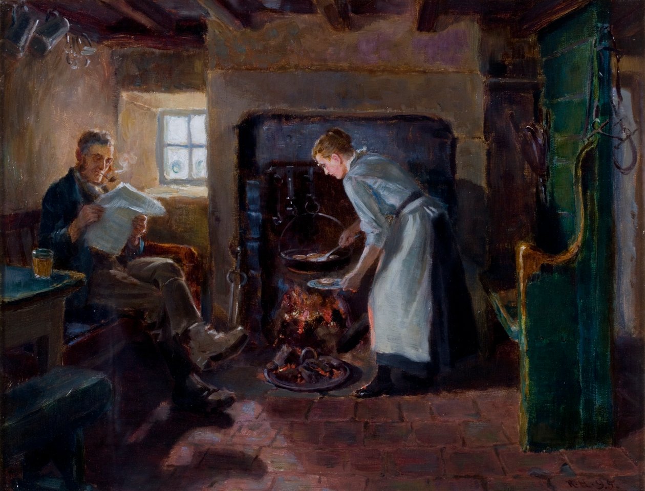 Ora del pasto, 1895 da Ralph Hedley