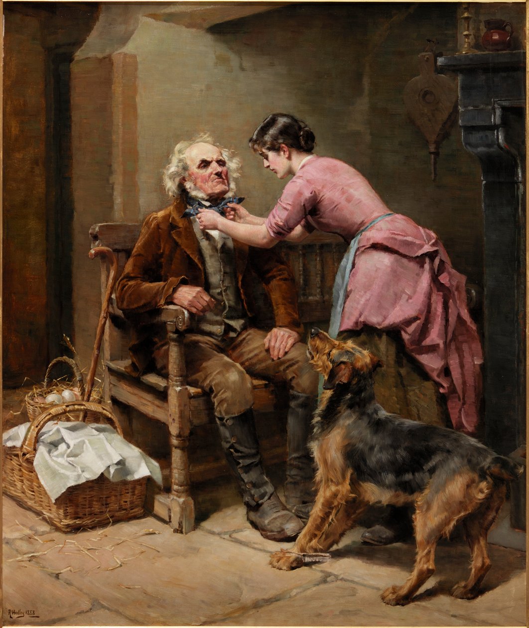 Preparativi per il mercato, 1888 da Ralph Hedley