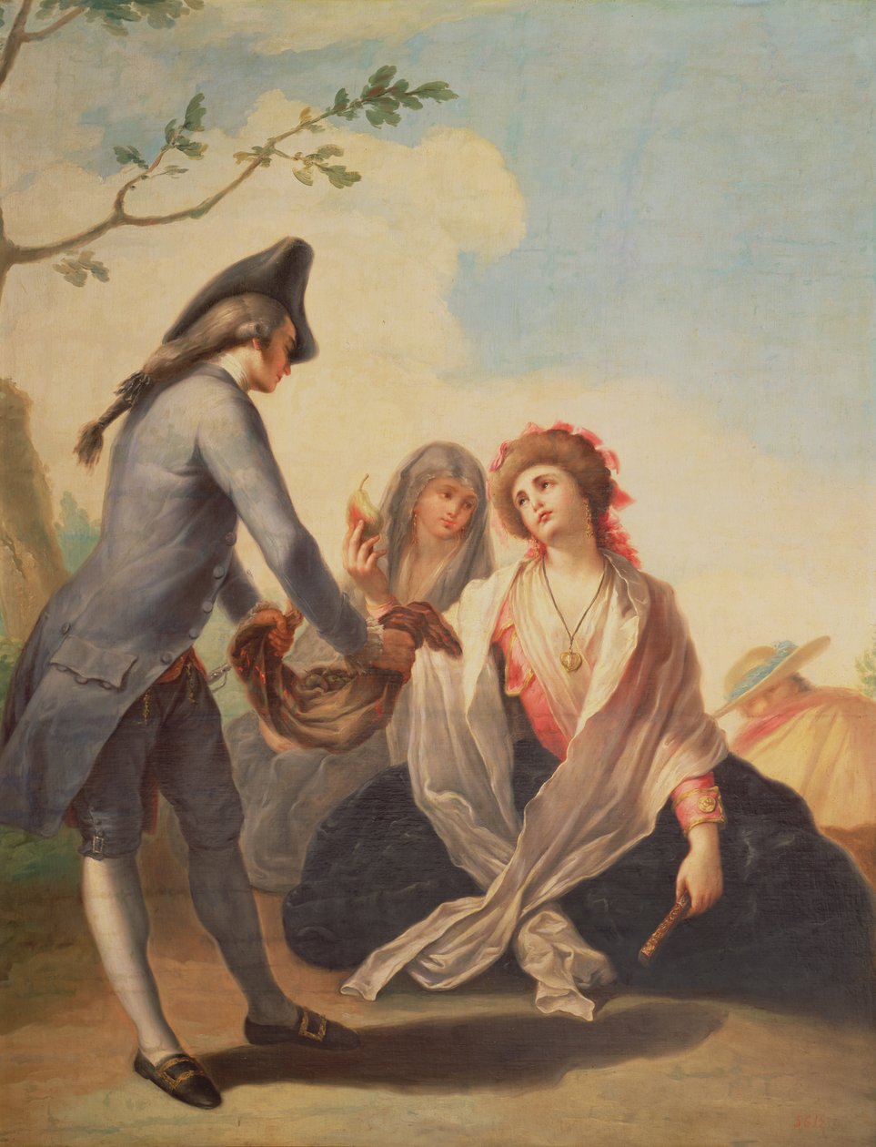 Un dono di campagna. c.1778 da Ramon Bayeu y Subias