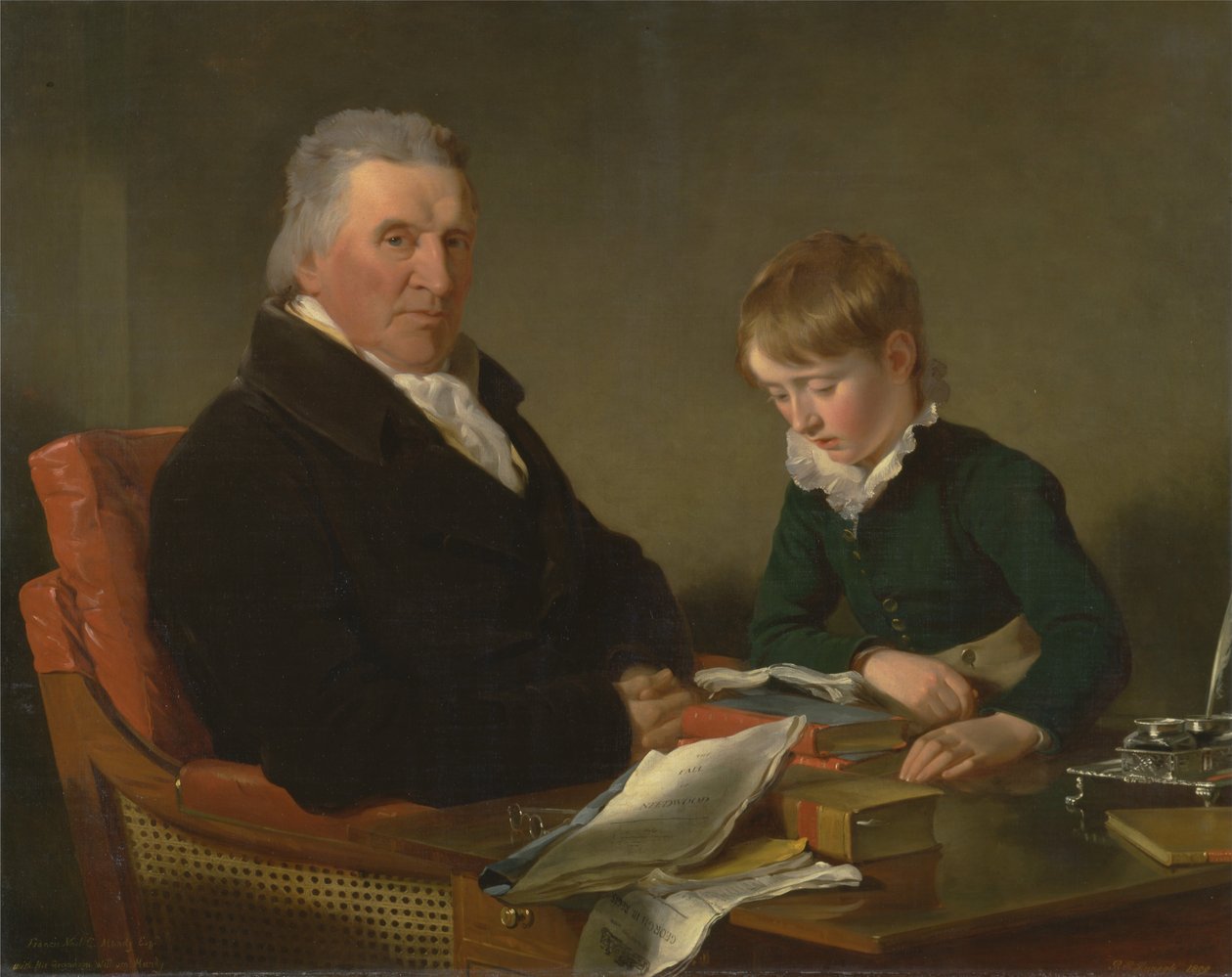Francis Noel Clarke Mundy e suo Nipote, William Mundy (1809) da Ramsay Richard Reinagle