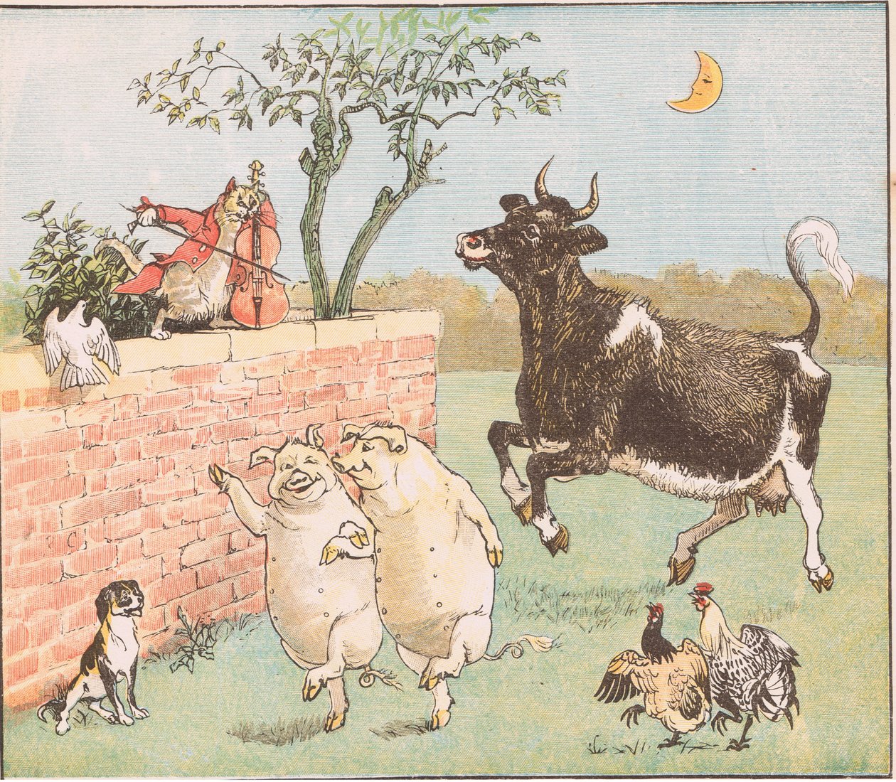 La mucca saltò sopra la luna da Randolph Caldecott