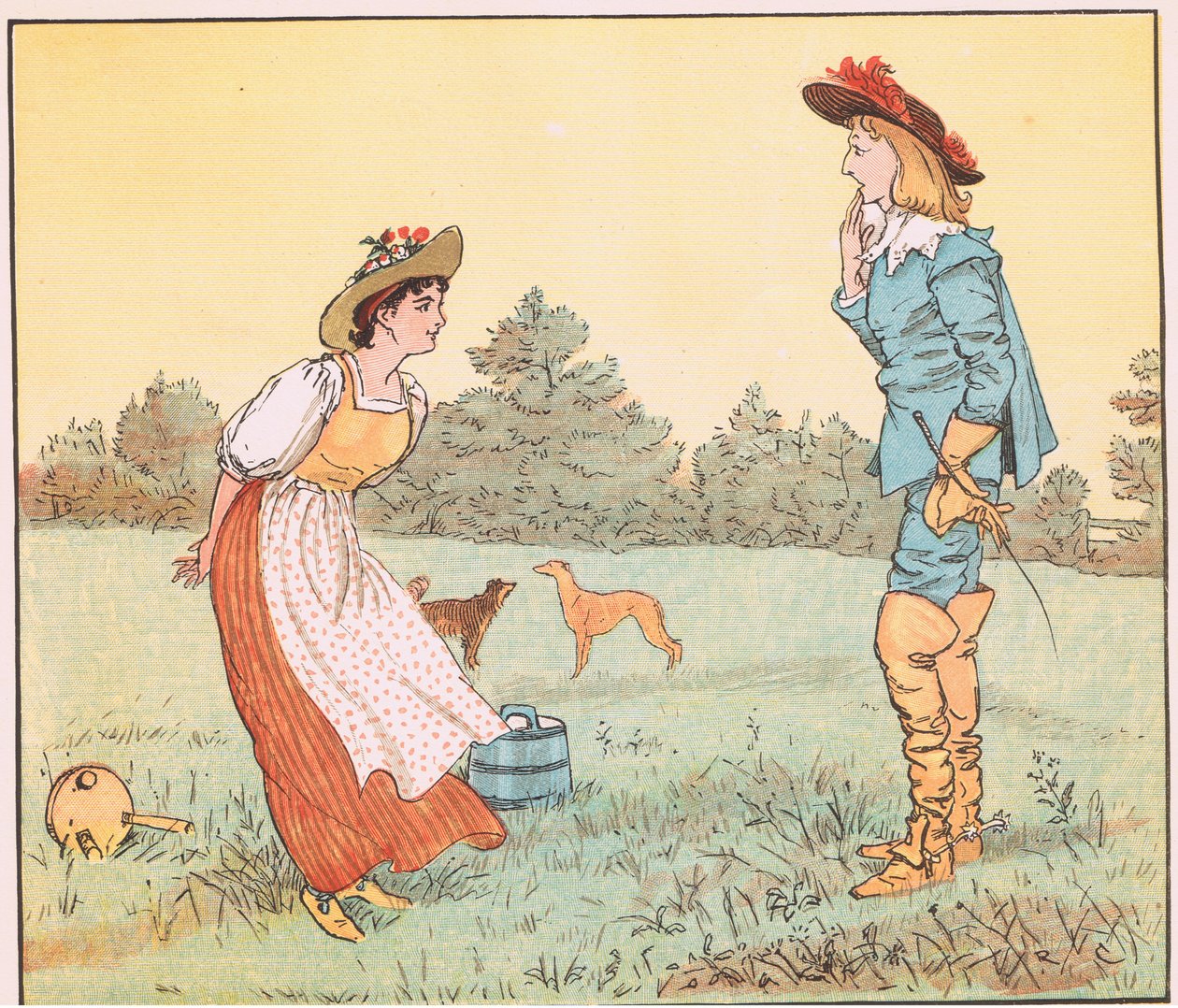 Allora non posso sposarti, mia bella fanciulla! da Randolph Caldecott