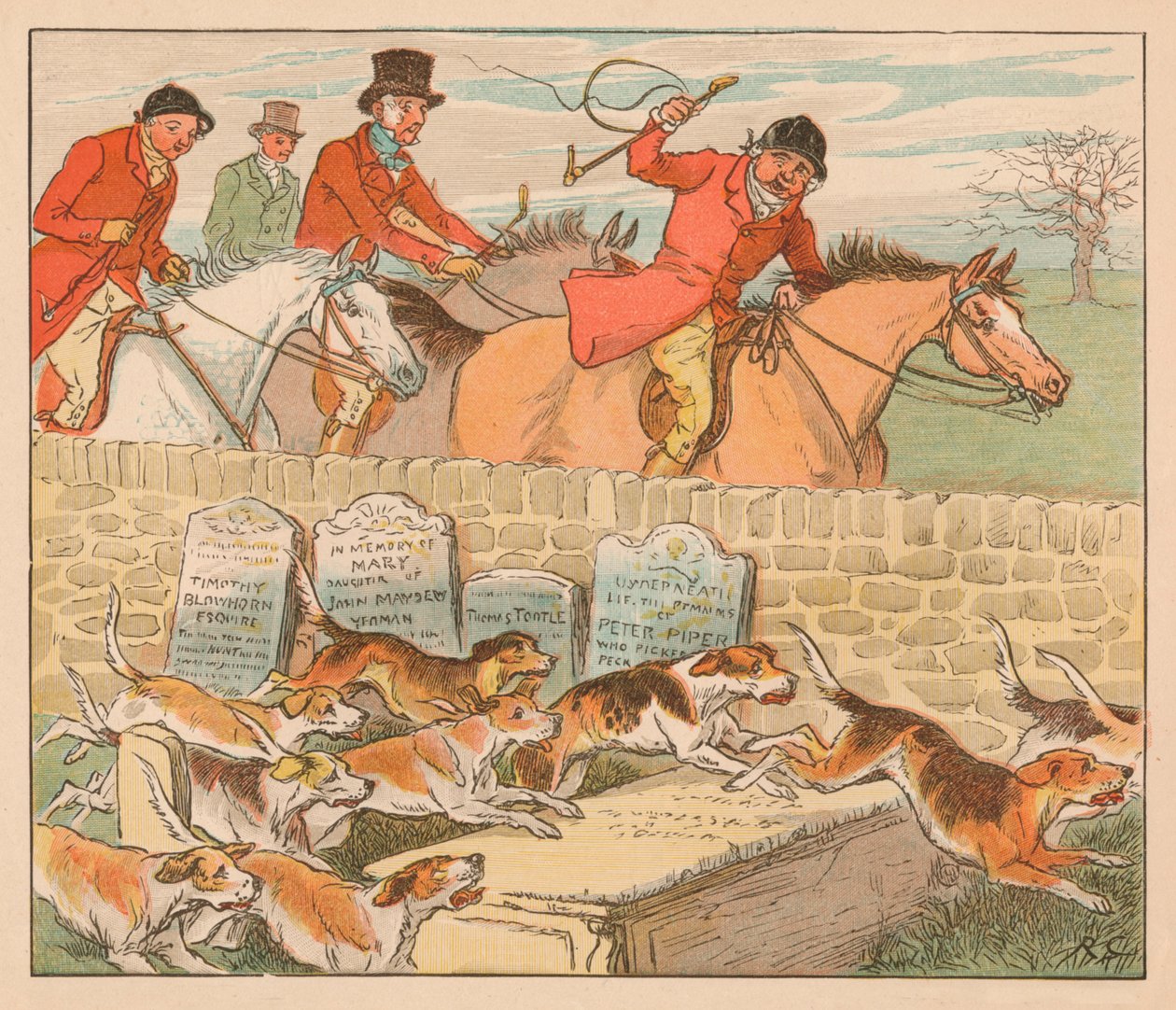 Quando i cani da caccia entrano in vista da Randolph Caldecott