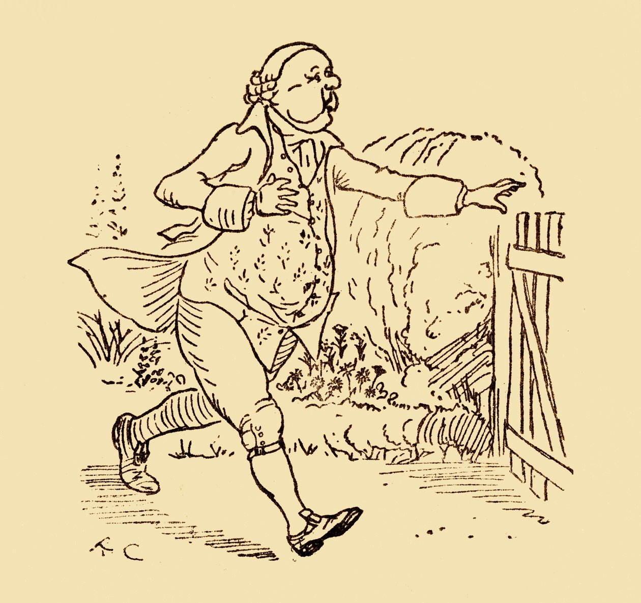 Amico di John Gilpin, 1878 da Randolph Caldecott