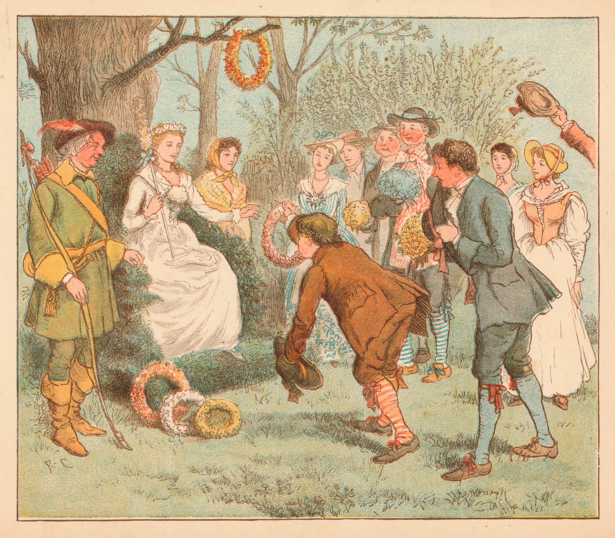 ...andarono a un pergolato..., c1885, 1934 da Randolph Caldecott