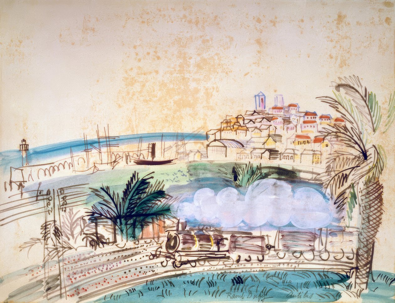Antibes, la ferrovia da Raoul Dufy