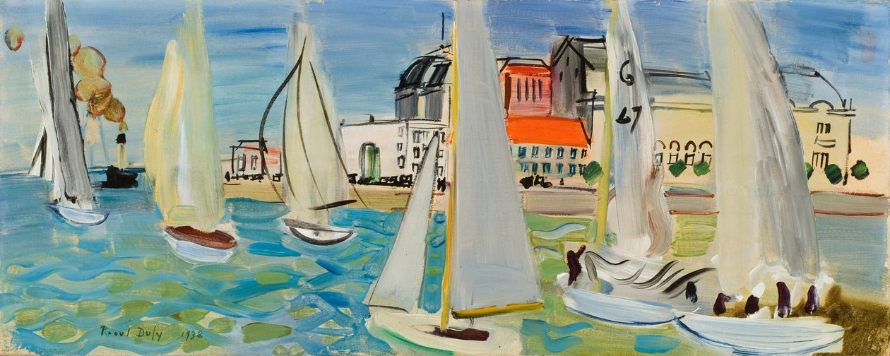 Barche a Le Havre da Raoul Dufy