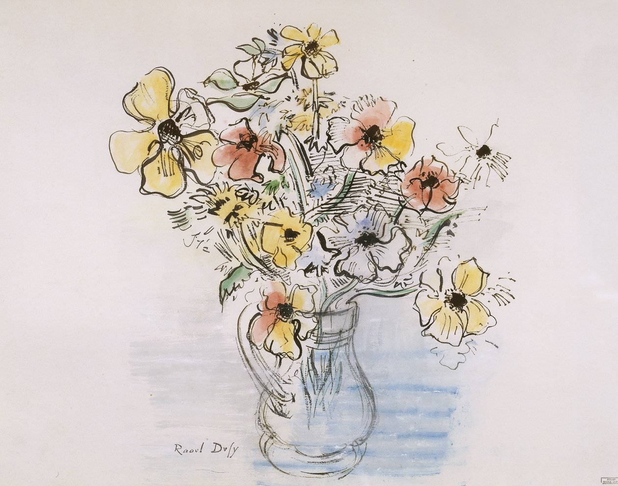 Bouquet di anemoni da Raoul Dufy