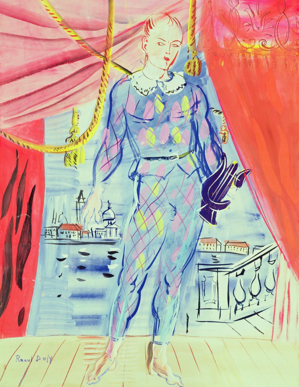 Arlecchino con la lira da Raoul Dufy