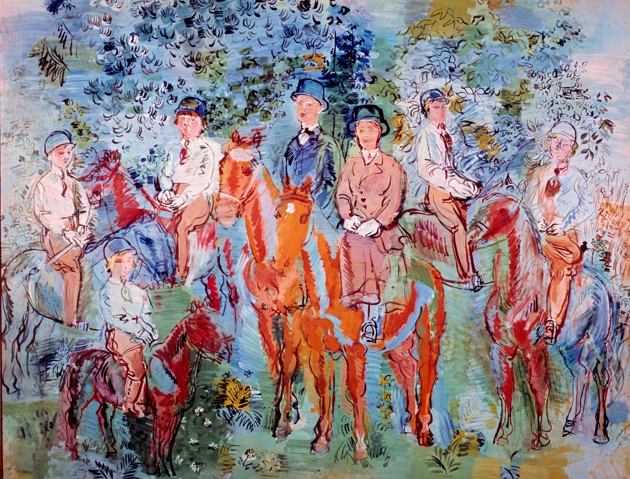 Cavalieri nel bosco da Raoul Dufy