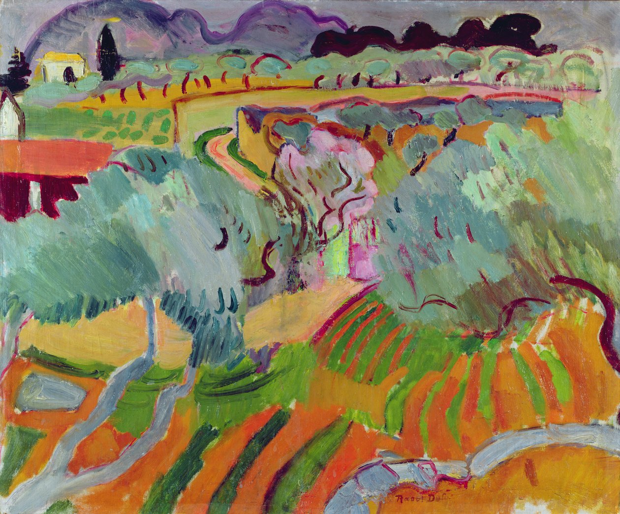 Paesaggio in Provenza da Raoul Dufy