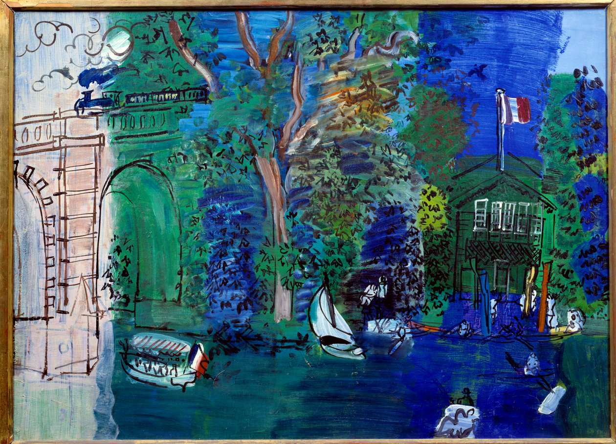 Nogent, il Ponte Rosa e la Ferrovia da Raoul Dufy