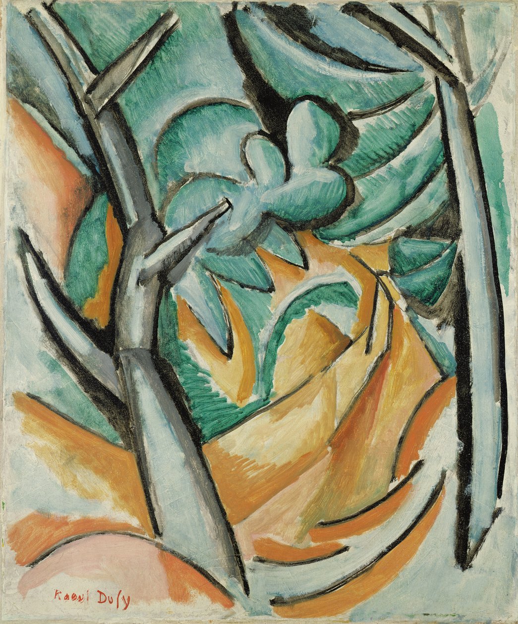 Gli alberi verdi da Raoul Dufy