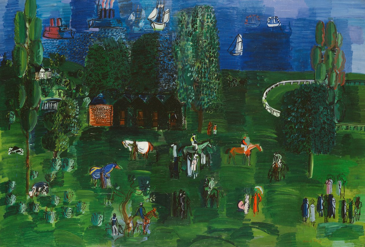 The Paddock; La Paddock da Raoul Dufy