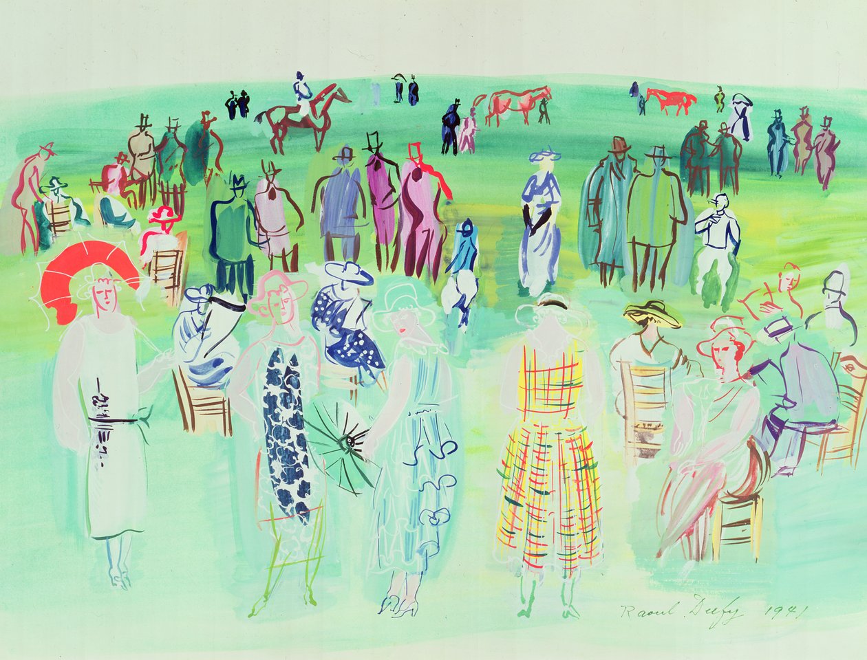 I modelli Poiret alle corse da Raoul Dufy