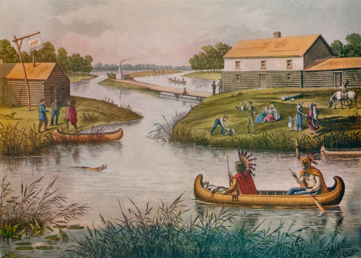 Chicago nel 1833 da Raoul Varin