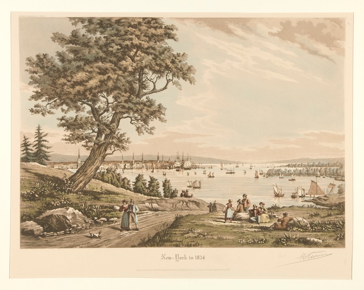 New York nel 1834 da Raoul Varin