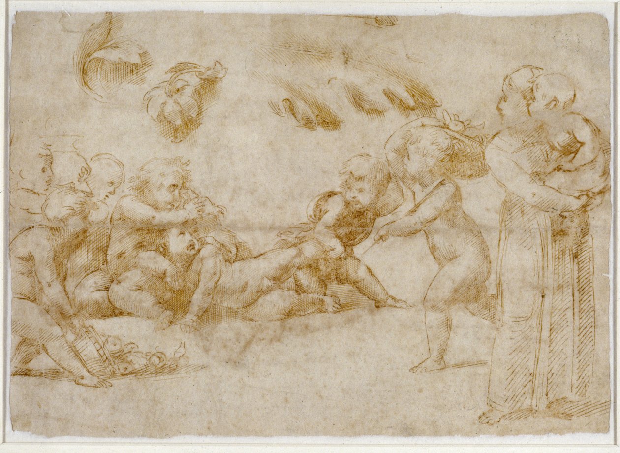 Amorini al gioco da Raffaello Sanzio Raphael