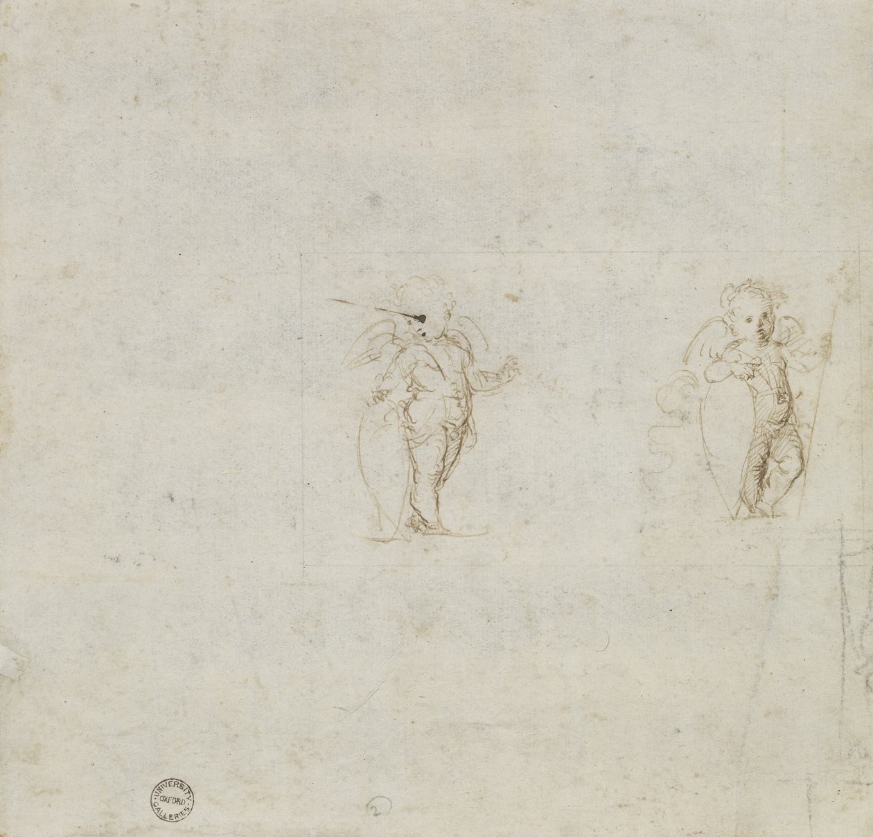 Verso: Due Studi di Amorini, WA1846.154 da Raffaello Sanzio Raphael